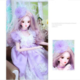 1/3 Bjd Doll,SD Dolls Full Set 60Cm 24 Inch Ball Jointed Dolls Toy Action Figure with Clothes Wig Shoes Makeup