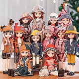 BJD Doll,Twelve Constellations Dolls 13 Ball Jointed Doll with Full Set of Clothes Coat Shoes Wig Pants Accessories DIY Toys,Interesting Toy Kids Toys Leo