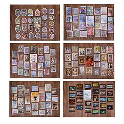 Lcoor 300pcs Vintage DIY Scrapbooking Washi Stickers,Vintage Craft Stickers Decoration Stickers Design Stickers Scrapbook Accessories Diary DIY Crafts