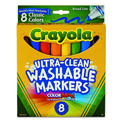 BIN587808 - 8 Classic Colors Washable Waterbased Markers