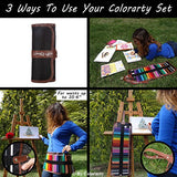 Colored Pencils for Adults - 48 Vivid Watercolor Pencils & Case Set, Artist Grade 3.5mm Soft Cores,