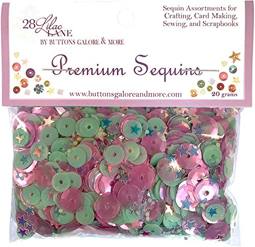 Buttons Galore PS715 20G Pegasus 28 Lilac Lane Premium Sequins, Multicolor