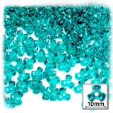 The Crafts Outlet 1000-Piece Plastic Transparent Tri Beads, 10mm, Multi Mix