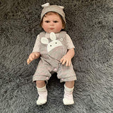 19inch48cm Reborn Premie Baby Doll Full Body Soft Silicone Baby Girl Newborn Doll Lifelike Soft Touch Collectible Art Doll Tath Toy