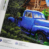 5d Diamond Painting Kits for Adults Full Drill 13.7x17.7 Inch Cabin Square Cross Stitch Patterns Diamonds Arts Crafts Paintings Truck Scenery Rhinestones Dot Home Wall Art Decor 35x45cm 32 Colors