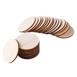 Arroyner 6" Small Wood Circles Round Wood Discs DIY Unfinished Round Blank Wooden for Crafts, School Project, Decoration 20Pieces