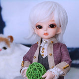 1/6 Bjd Doll 26 cm 10 Inches Cheshire Sd Doll Girl Princess Doll Joint Doll Full Set Jointed Fashion Icon Doll Clothes Shoe Wig Make Up Gift for Girl,A