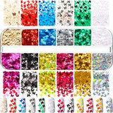 12 Boxes Nail Glitter Butterfly Sequins Ultra Thin Nail Sequin Splarkly Crystal Jewelry Acrylic for DIY Crafting 3D Decorations (Butterfly Nail Sequins)