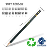 Sketching Pencil Set - 16 Pieces Bowite Drawing Sketch Pencil 8B, 7B, 6B, 5B, 4B, 3B, 2B, B, F, HB, H, 2H, 3H, 4H, 5H, 6H for Beginners Or Professional Artists.