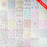 30 Sheets Nail Stickers Flower Nail Decals,3D Self-Adhesive Nail Stickers DIY Nails Design Manicure, Patterns Blossom Colorful Art Designs Multicolor Flower Manicure Stickers for Nail Art Supplies