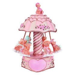 Laxury Youtang 6-Bears Carousel Music Box Musical Gifts Toys for Birthday,Play Castle in The Sky