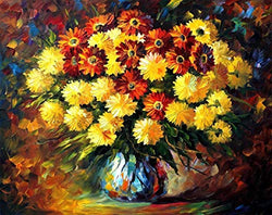 Still Life - Evening Mood — Palette Knife Flowers Wall Art Oil Painting On Canvas By Leonid Afremov Studio. Size: 30" X 24" Inches (75 cm x 60 cm)