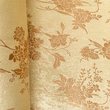 Gold Velvet Jacquard Damask Fabric 118'' Wide sold By The Yard for Curtains, Drapery, Upholstery