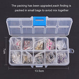 PandaHall Elite 60 Pcs Alloy Ribbon Pendants Enamel Awareness Dangle Charms Beads 10 Styles for