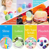 Bath Bomb Mold Set with Soap Colorant, Shrink Wrap Bags - Skin Safe Food Grade Soap Dye for Bath Bomb Making Supplies Kit - Liquid Bath Bomb Dye for CP M&P Soap Coloring, Crafts - with Instructions