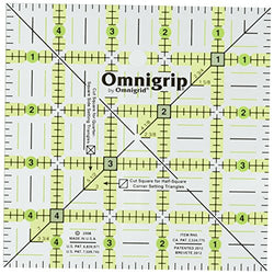 Omnigrip by Omnigrid Non-Slip Ruler, 5" Square