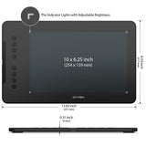 XP-PEN Graphics Tablet Deco 01 V2 with 8 Shortcut Keys, Battery-Free Passive Stylus of 8192 Levels Pressure 10x6.25 Inch Graphic Tablet for Digital Art Design