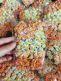 100 pcs Mini Rose Mixed Yellow Color Mulberry Paper Flower 10 mm Scrapbooking Wedding Doll House Embellishment Card Supplies Bouquet Craft Flowers.