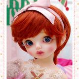Y&D 1/6 BJD Doll SD Dolls Red Short Hair DIY Toy Children Birthday Gift Full Set + Makeup + Accessories