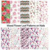 Flowers Nail Art Foil Transfer Stickers Nail Art Supplies Foil Transfers 10 Sheets Rose Flowers Nail Decals Nail Extension Gel Art Decorations for Women Poly Nail Gel DIY Design