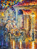 Cats Wall Decor Cityscape Painting On Canvas By Leonid Afremov Studio - Cat Car