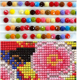 5D DIY Diamond Painting Kits,5Sets of Splicing Full Drill Cube Round Rhinestone Embroidery Cross Stitch Picture for Wall Decorations(Sunrise by The Lake,32"X16"/80cmX40cm)
