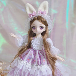 1/6 Doll 11 INCH Anime Doll Set with Clothes Suit Dress Up Toys for Children Girls Gift