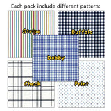 25 or 50 Pcs/Pack 10 x 10 inch(25 x 25 cm) Pre-Cut Quilt Square Fabric Bundle DIY Sewing Quilting Craft Multi Stripe Check Buffalo Dobby Different Pattern Mixed Patchwork (50 PCS)
