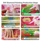 DIY 5D Diamond Painting Kit, Cute Panda Embroidery Rhinestone Cross Stitch Arts Craft Canvas Wall Decor