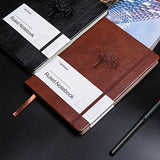 Ruled Journals/Notebooks,WERTIOO Leather Diary Hardcover Classic Writing notebook A5 Dotted Pages Thick Paper Business Gift for Men Women