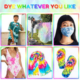AIRCOVER Tie Dye Kit, 32 Colors DIY Tie Dye Set Kit for Kids, Adults and Groups, 219 Pack All-in-1 Fabric Tie Dye Kit with Spray Nozzles for Textile Craft Arts Shirt Canvas Shoes DIY Party Supplies
