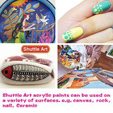 Acrylic Paint Set, Shuttle Art 30 x12ml Tubes Artist Quality Non Toxic Rich Pigments Colors Great