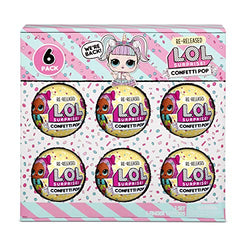 L.O.L. Surprise! Confetti Pop 6 Pack Unicorn – 6 Re-Released Dolls Each with 9 Surprises (571599)