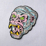 The Roaring Gorilla Patch Embroidered Applique Iron On Sew On Emblem