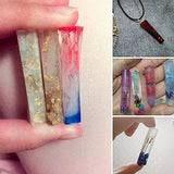 UV Epoxy Resin Crystal Clear for Craft Jewelry Making Kit 7x30ml with Pigments Molds Bezels, 36 Decorations Embellisments & Tweezers & Light, for Bracelets Pendants Diamonds Earrings Rings Necklaces