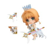 Golden needle Cardcaptor Sakura Nendoroid Action Figure Clear Card: Sakura Kinomoto Q Ver. PVC Statue10CM