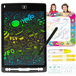 LCD Writing Tablet for Kids 10 Inch Drawing Tablet with Colorful Screen Erasable and Reusable Doodle Board with a Water Doodle mat Digital Writing Tablet Gift for Boys Ages 3+