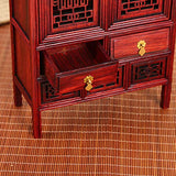 LHY NEWS Simulation Chinese Style Dollhouse Miniature Storage Cabinet Cupboard Model for Room Furniture Home Decoration,A