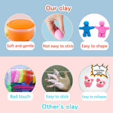 Modeling Clay Kit - 24 Colors Air Dry Ultra Light Magic Clay, Soft & Stretchy DIY Molding Clay with Tools, Animal Accessories, Easy Storage Box Kids Art Crafts Gift for Boys & Girls Age 3-12 year old