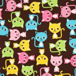 Cat Fabric - Urban Zoologie - Spring - 100% Cotton - By the Yard
