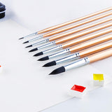 Transon Artist Round Watercolor Brushes for Painting 8pcs