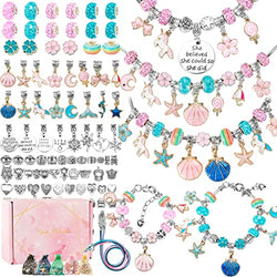 Girls Gifts Charm Bracelets Making Kit 112PCS, Jewelry Making kit for Girls DIY Craft Kits,Birthday Presents Teenage Girls Gifts Age 5 6 7 8 9 10 11 12 Christmas Gift