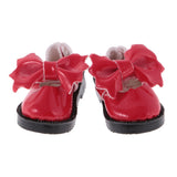 MonkeyJack 1 Pair 1.3'' Fashion Leather Red Bow Ankle Belt Shoes for Blythe BJD Dolls Ball Joints Doll Accessory Shoes