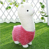 ESH7 Kawaii Rainbow Alpaca Plush Doll Toys Cute Llama Alpaca Stuffed Toys Japanese Stuffed Animals Doll Children Kids Gift,Color Pink