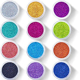 Glitter Wenida 12 Colors Holographic Cosmetic Laser Festival Powder Sequins Craft Glitter for Arts Face Hair Body Nail
