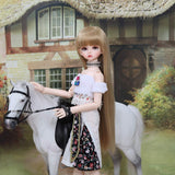 Original Design BJD Dolls, 1/4 SD Doll 16 Inch 19 Ball Jointed Doll DIY Toys with Full Set Clothes Shoes Wig Makeup Surprise Gift Doll Best Gift for Girls