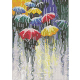 5D DIY Diamond Painting Kits for Adults Paint by Numbers Full Drills Rhinestone Embroidery Cross Stitch (Umbrella, 3040cm)