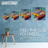 FIXSMITH Painting Canvas Panel Boards - 6x6 Inch Art Canvas,24 Pack Small Square Canvases,Primed Canvas Panels,100% Cotton,Acid Free,Artist Canvas Board for Hobby Painters,Students & Kids