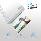 Polaroid Mint Pocket Printer W/ Zink Zero Ink Technology & Built-In Bluetooth for Android & iOS Devices - White