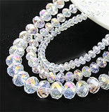 Bingcute Wholesale Crystal Rondelle Light AB Beads Gemstone Loose Beads Choice 4mm 6mm 8mm 10mm